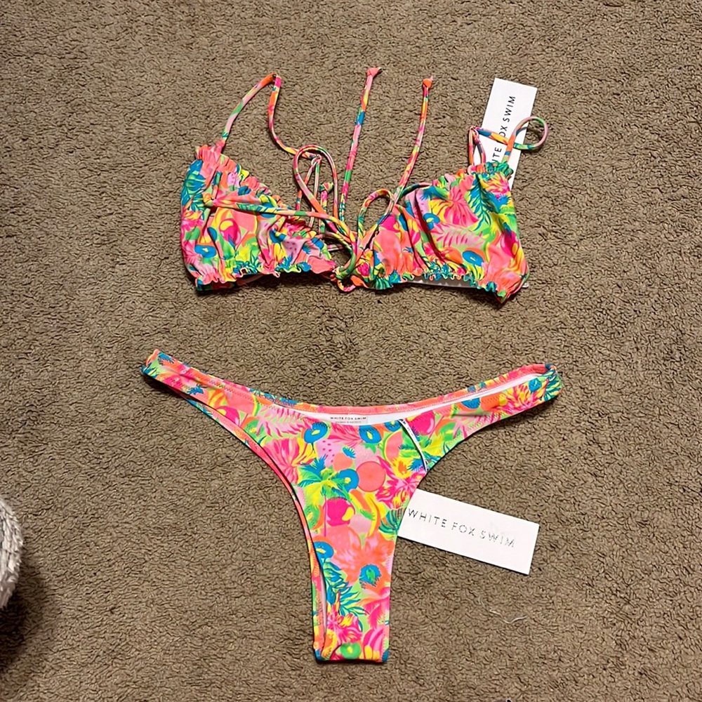 White fox bikini